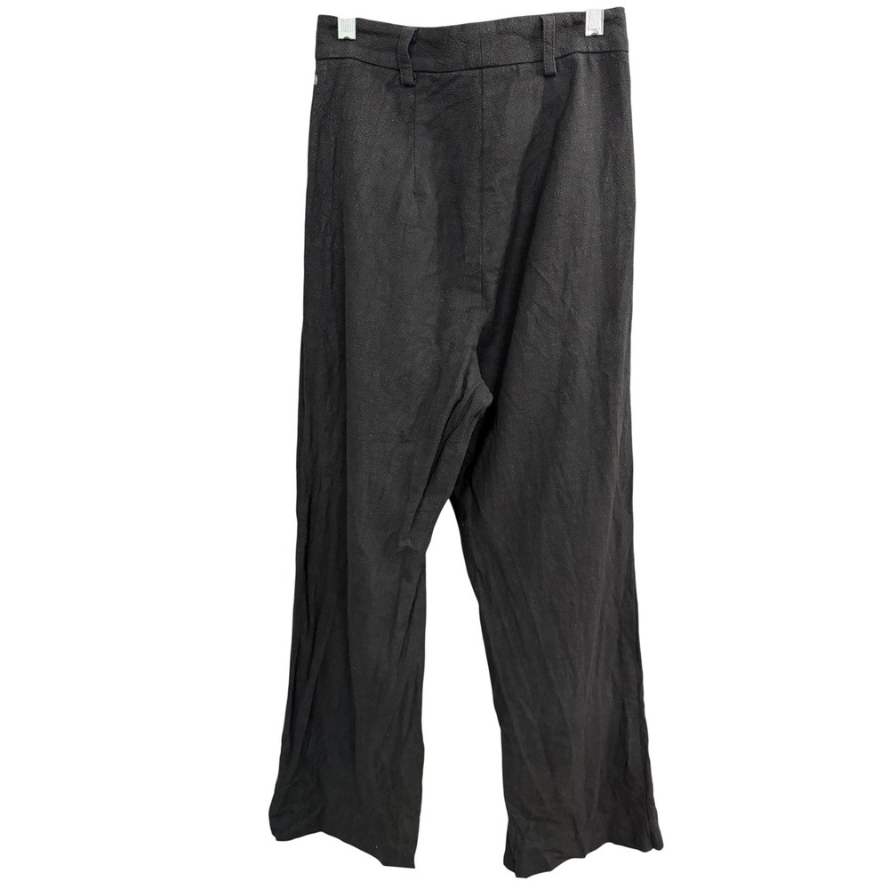 Bec + Bridge Wide Leg Trouser Pants 2 Black Workwear Career Quiet Luxury Office - Picture 2 of 11
